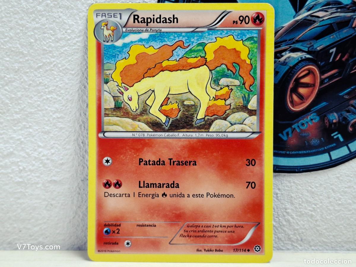 Trading Cards: Carta Rapidash 017 Pokemon 2016 XY-Asedio de Vapor ES