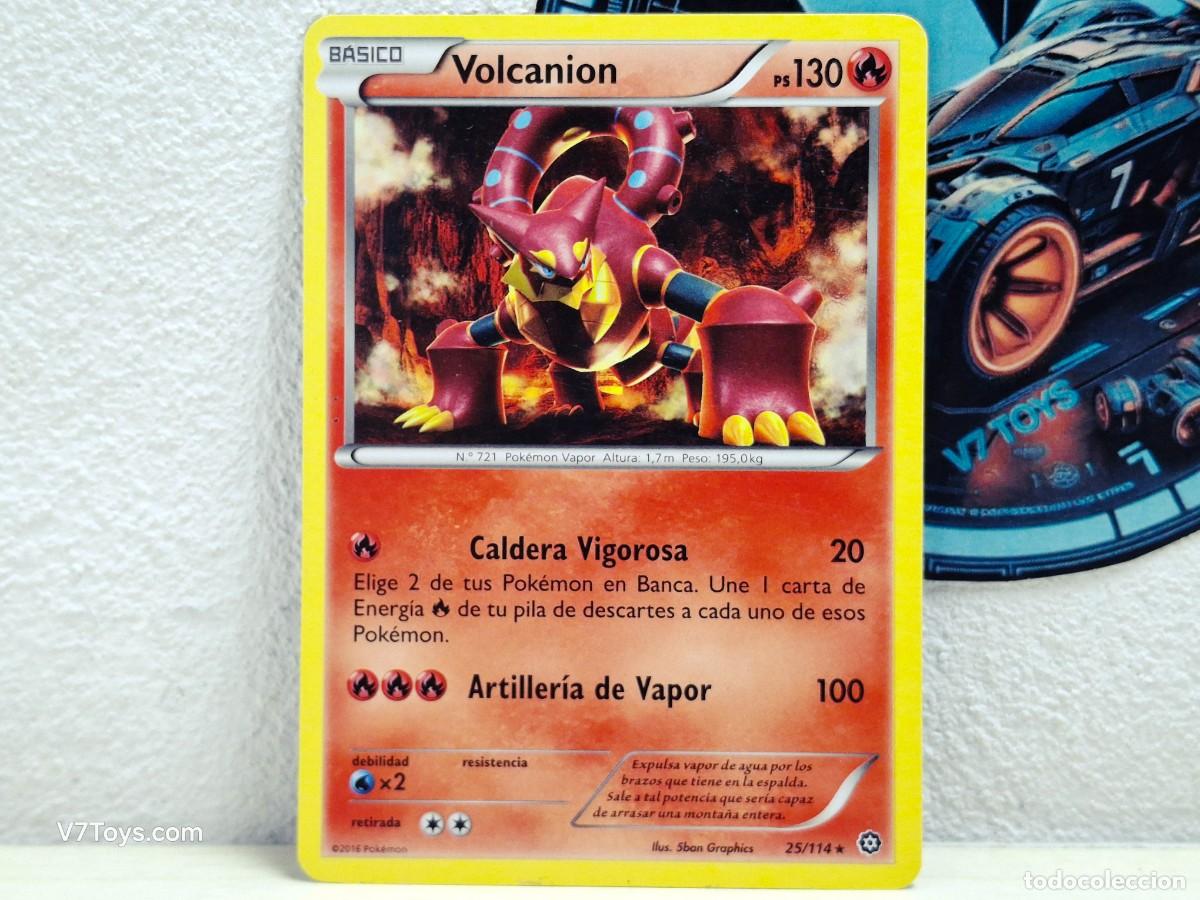 Trading Cards: Carta Volcanion 025 Pokemon 2016 XY-Asedio de Vapor ES