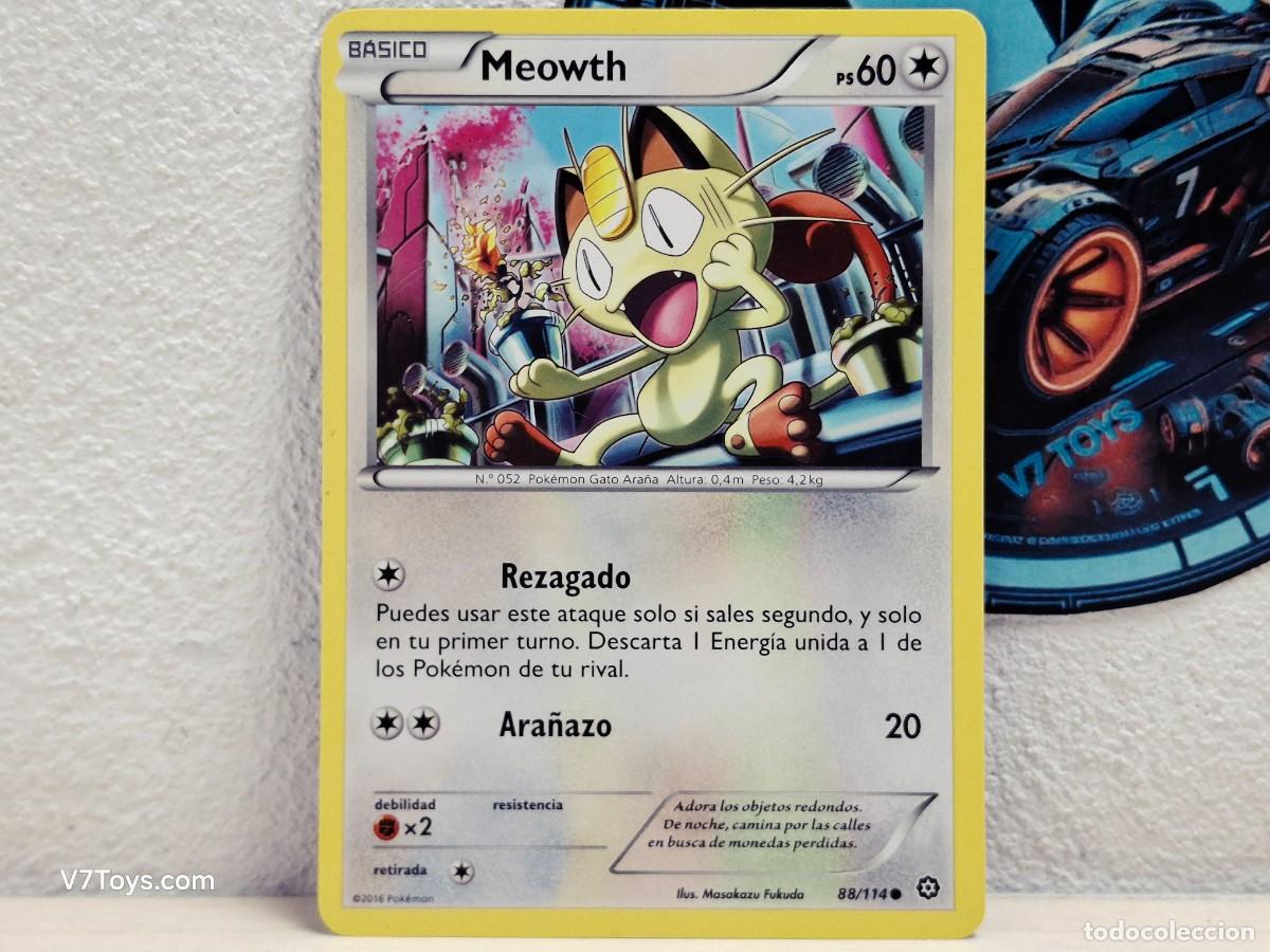 Trading Cards: Carta Meowth 088 Pokemon 2016 XY-Asedio de Vapor ES