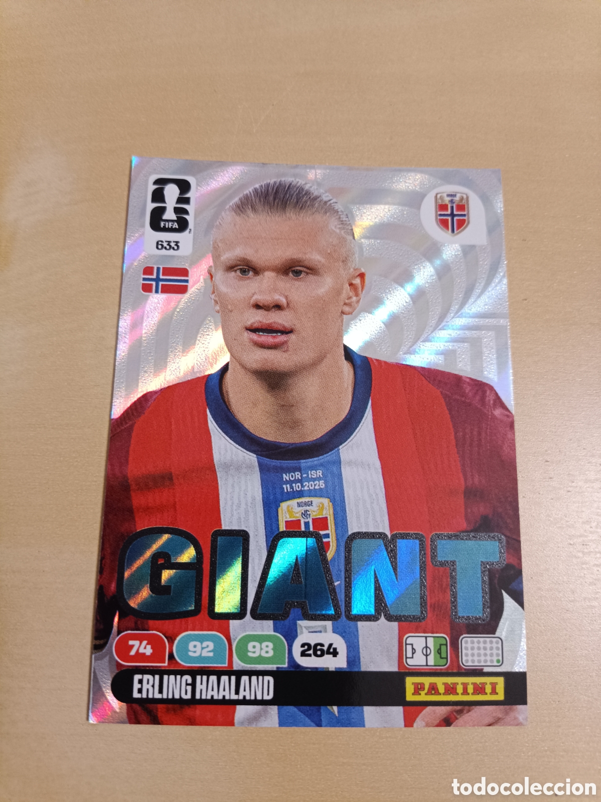 Trading Cards: ERLING HAALAND 633 NORDIC EDITION PANINI ADRENALYN WORLD CUP 2026 GIANT EDICI&Oacute;N N&Oacute;RDICA MUNDIAL 26