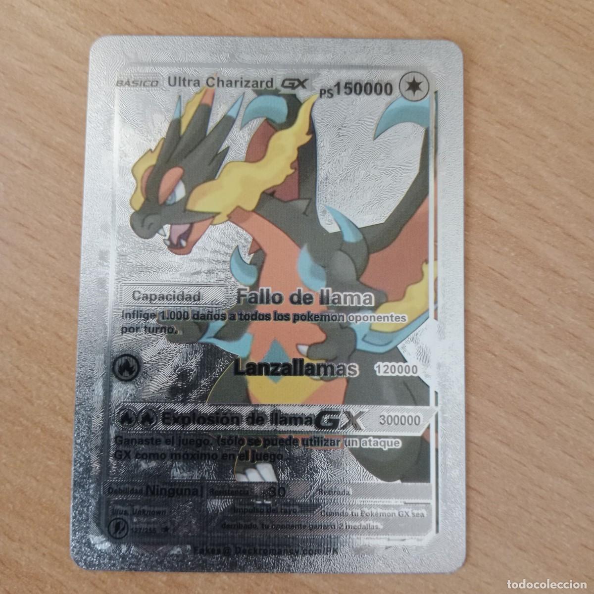 Trading Cards: ULTRA CHARIZARD GX - CARTA POK&Eacute;MON PLATA - A&Ntilde;O 2020.