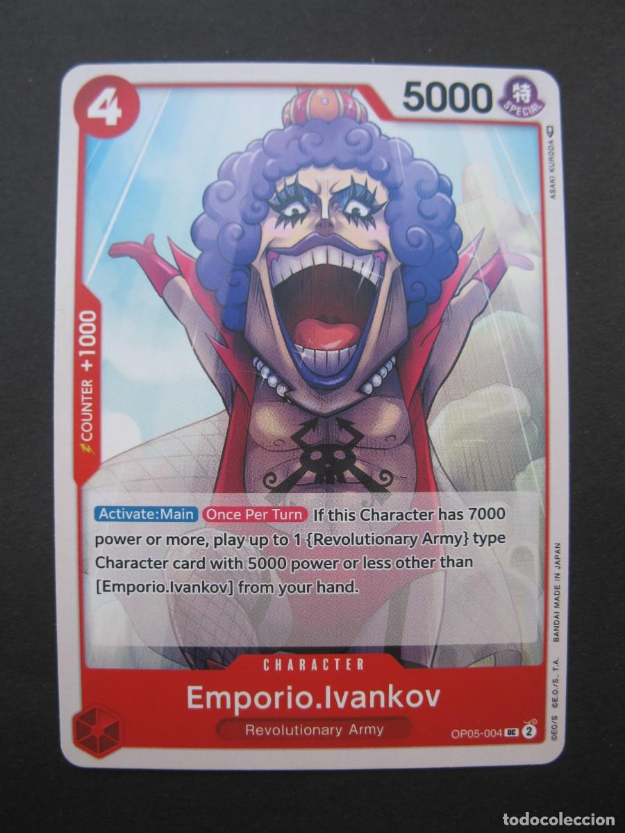 Trading Cards: CARTA - ONE PIECE - TRADING CARD - EMPORIO.IVANKOV - EN INGL&Eacute;S - BANDAI.