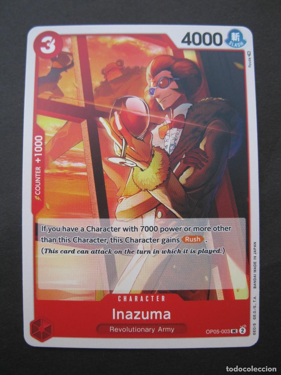 Trading Cards: CARTA - ONE PIECE - TRADING CARD - INAZUMA - EN INGL&Eacute;S - BANDAI.