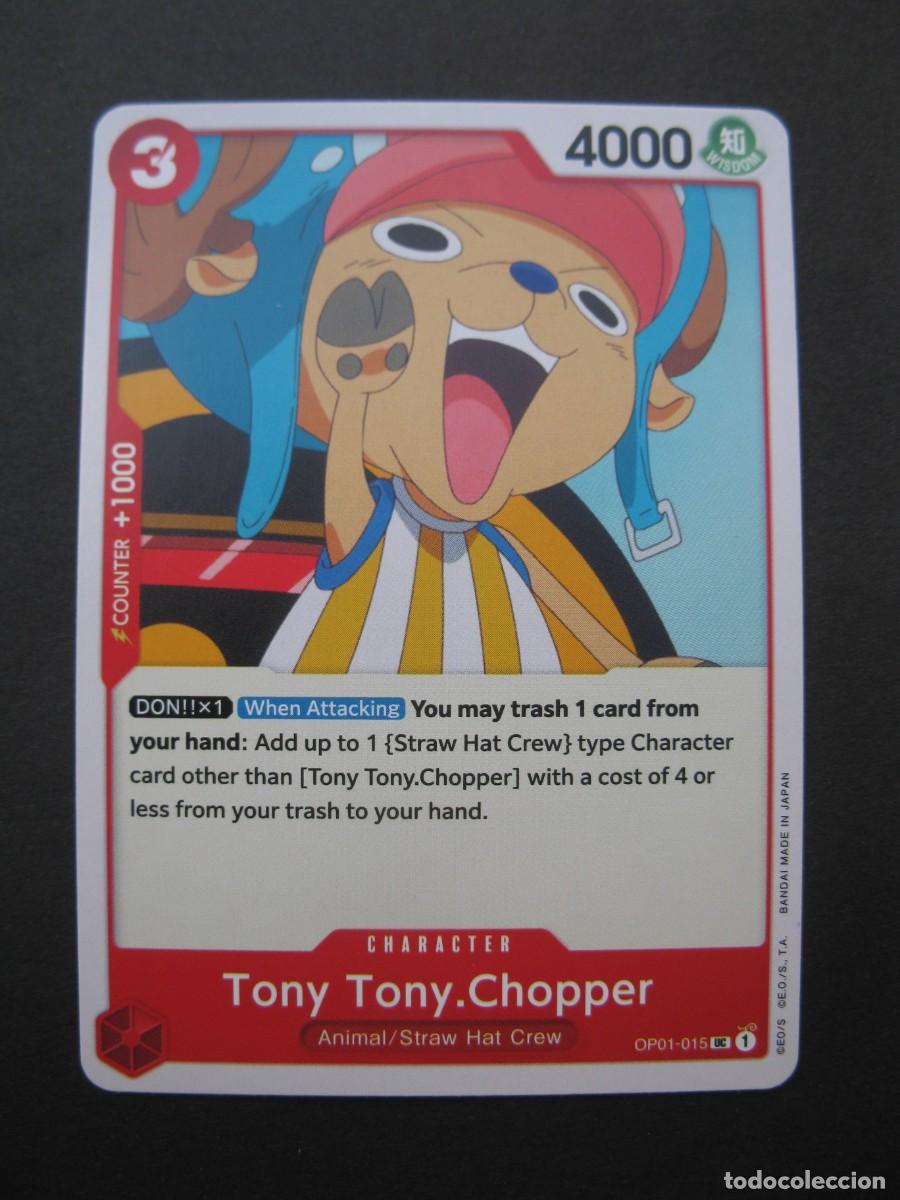 Trading Cards: CARTA - ONE PIECE - TRADING CARD - TONY TONY.CHOPPER - EN INGL&Eacute;S - BANDAI.