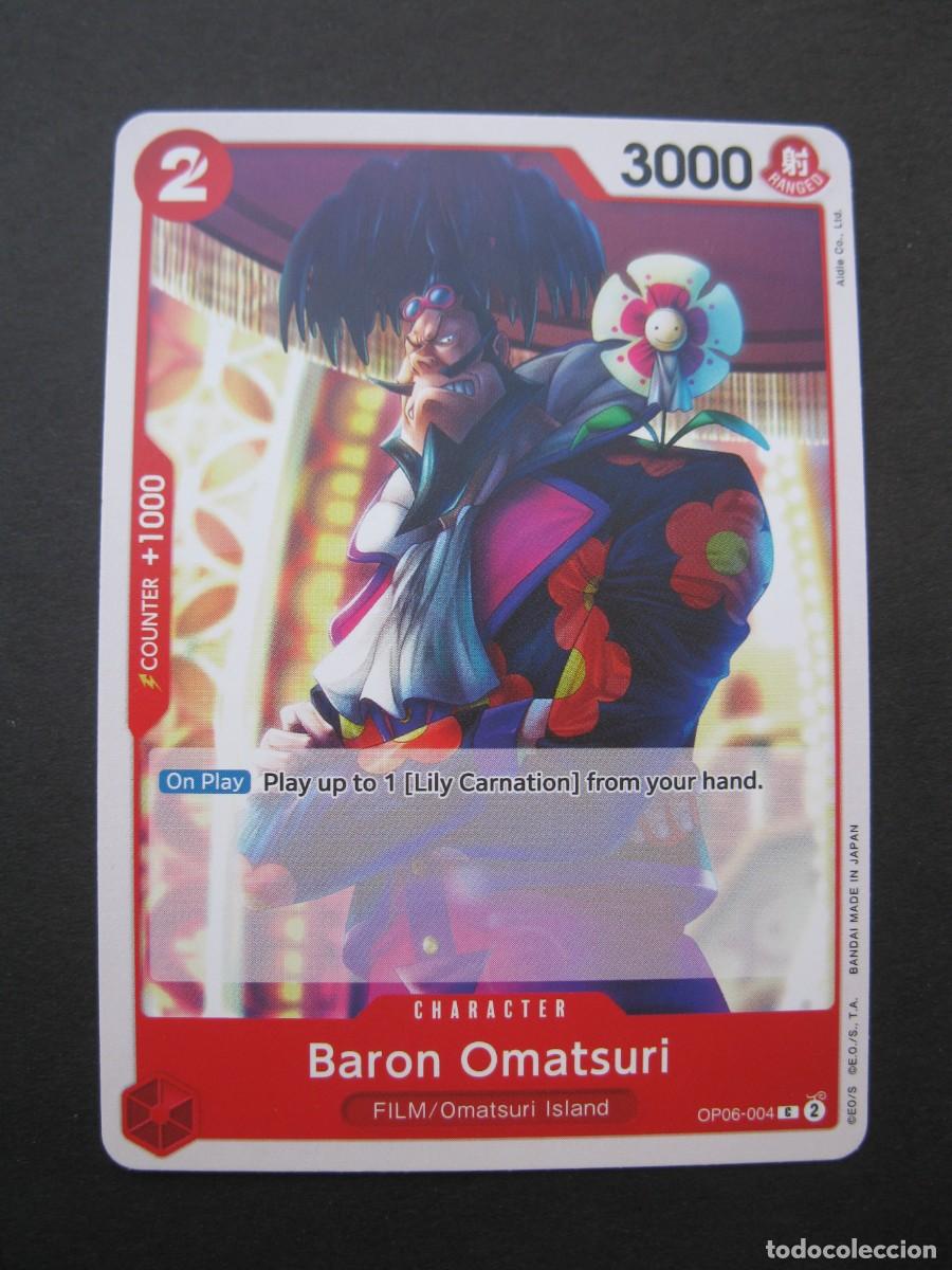 Trading Cards: CARTA - ONE PIECE - TRADING CARD - BARON OMATSURI - EN INGL&Eacute;S - BANDAI.