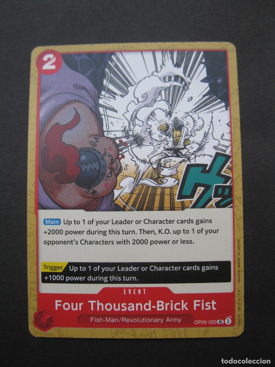 Trading Cards: CARTA - ONE PIECE - TRADING CARD - FOUR THOUSAND-BRICK FIST - EN INGL&Eacute;S - BANDAI.