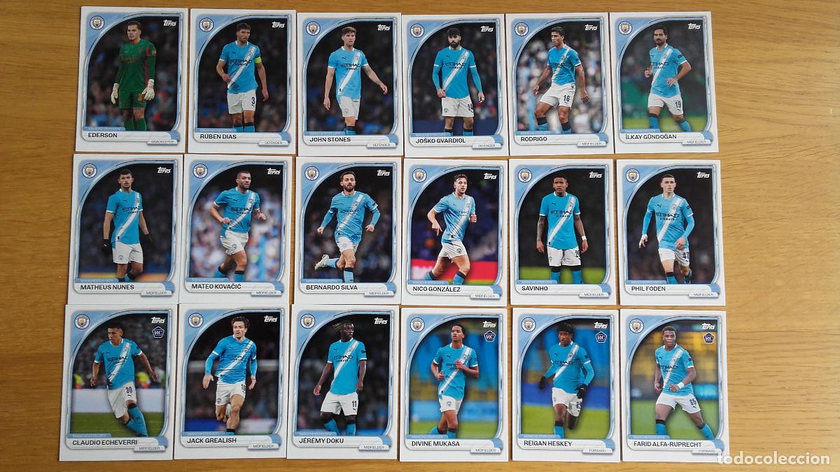 Trading Cards: Topps Manchester City 2025 2026 Collector Tin complete 30 cards