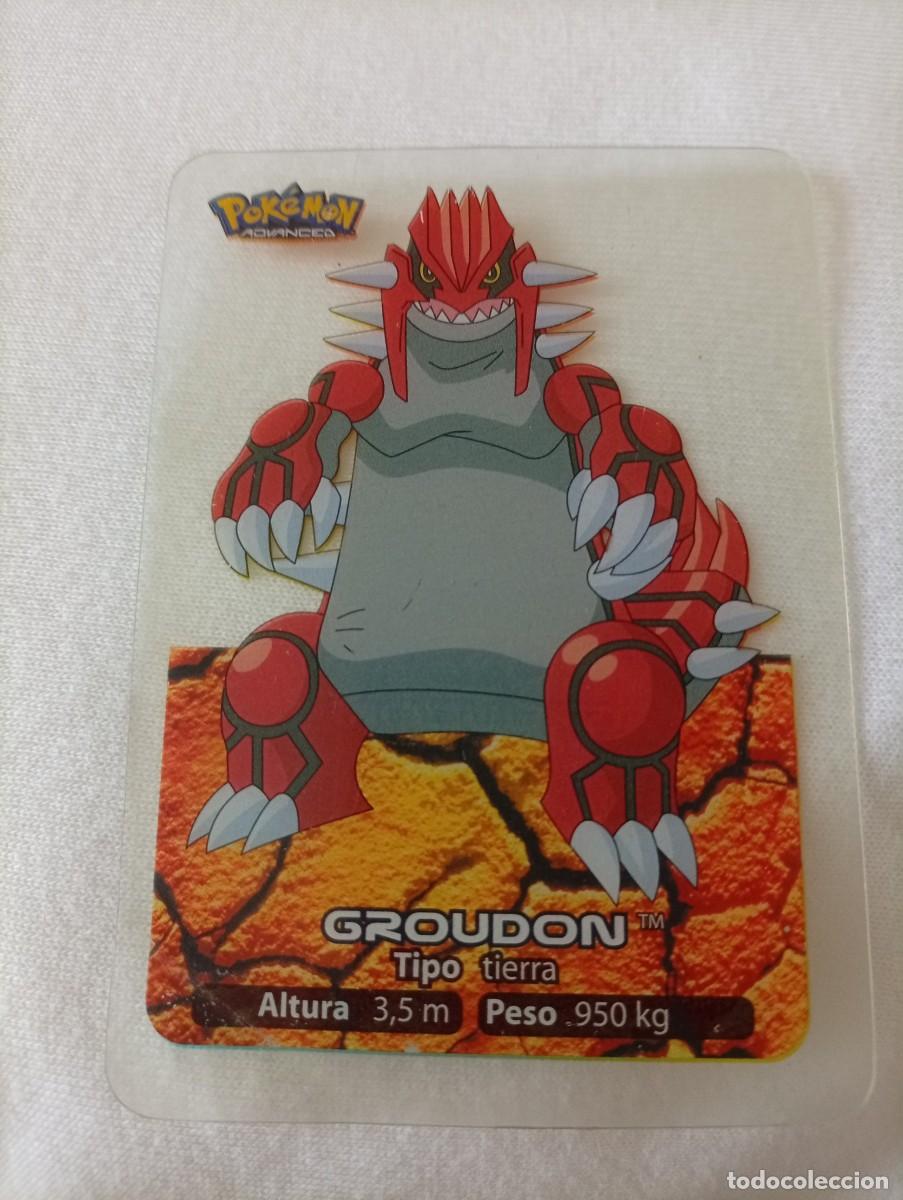 Trading Cards: carta pokemon espa&ntilde;ol groudon 147 pokemon lamincards 2006 edibas - Tipo: Tierra - Altura: 3,5 m - P
