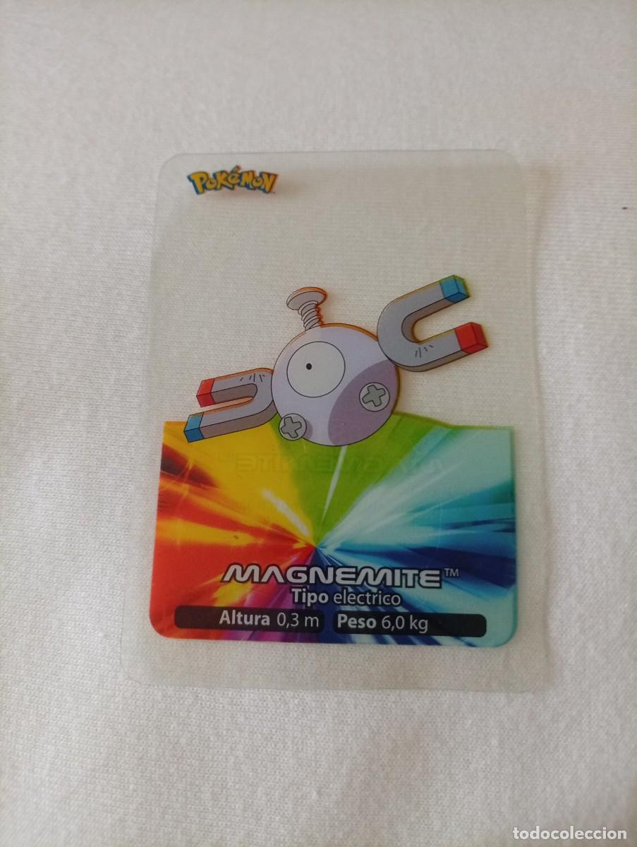 Trading Cards: Carta de Pok&eacute;mon de Magnemite en espa&ntilde;ol. 081 pokemon lamincards 2005 edibas - Tipo: El&eacute;ctrico -