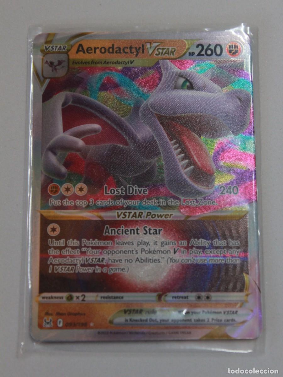 Trading Cards: Aerodactyl VSTAR 093/196 Ultra Rara Pok&eacute;mon TCG Lost Origin