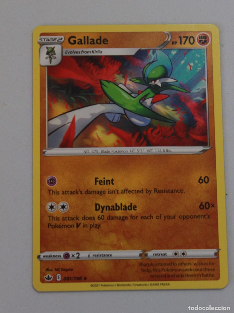 Trading Cards: Gallade 081/198 Reverse Holo Pok&eacute;mon TCG Chilling Reign
