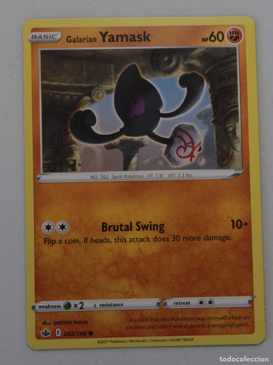 Trading Cards: Galarian Yamask 082/198 Pok&eacute;mon TCG Chilling Reign