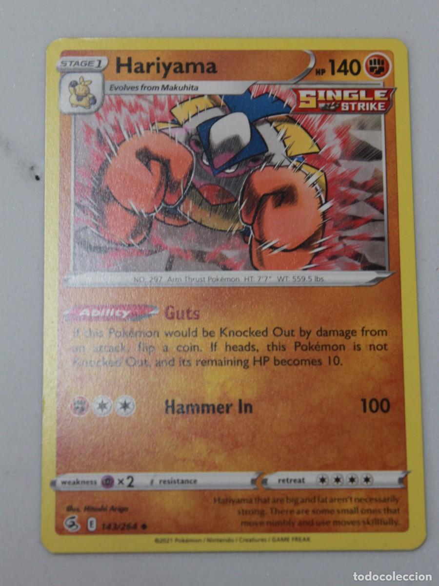 Trading Cards: Hariyama 141/264 Reverse Holo Pok&eacute;mon TCG Fusion Strike