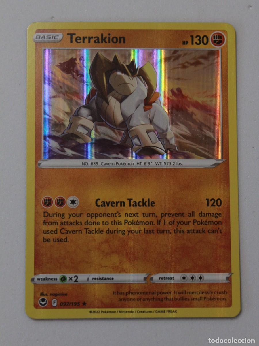 Trading Cards: Terrakion 097/195 Holo Pok&eacute;mon TCG Silver Tempest