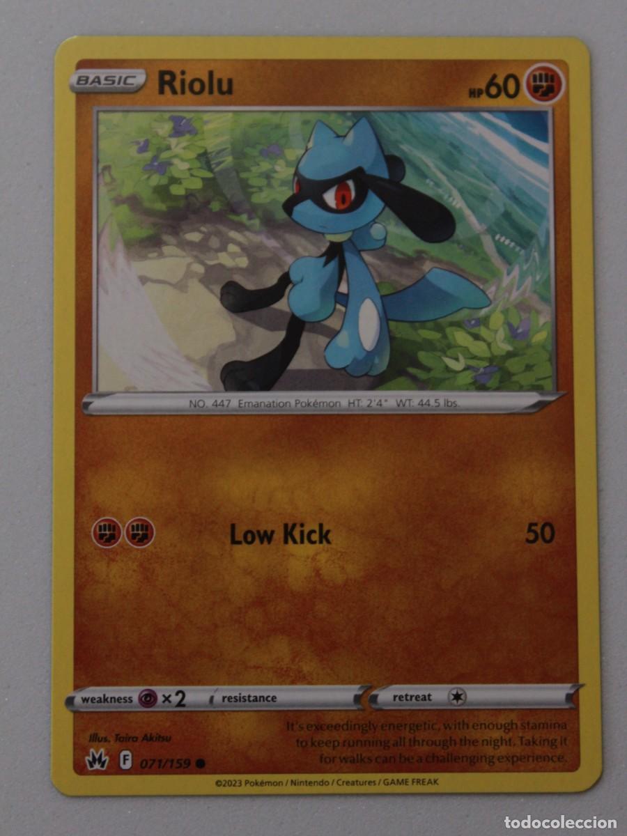 Trading cards: Riolu 071/159 Pok&eacute;mon TCG Crown Zenith - Foto 1