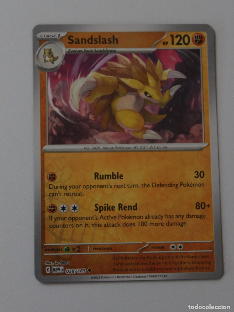 Trading Cards: Sandslash 028/165 Reverse Holo Pok&eacute;mon TCG 151