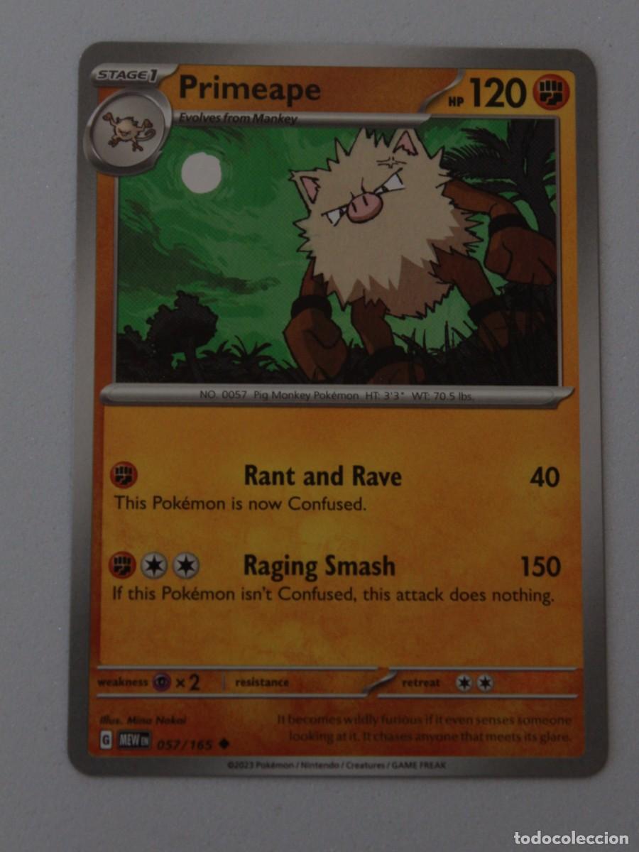 Trading Cards: Primeape 057/165 Reverse Holo Pok&eacute;mon TCG 151