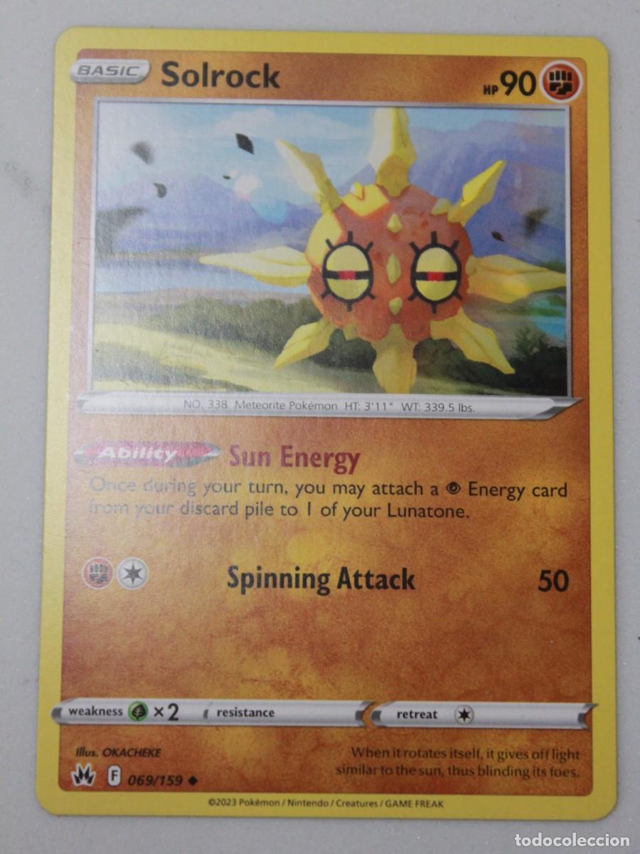 Trading Cards: Solrock Reverse Holo 069/159 Pok&eacute;mon TCG Crown Zenith