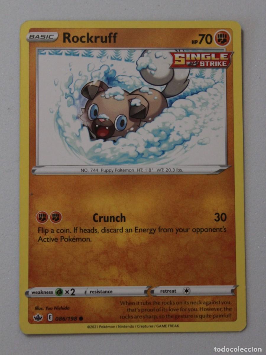 Trading Cards: Rockruff Single Strike 086/198 Pok&eacute;mon TCG Chilling Reign