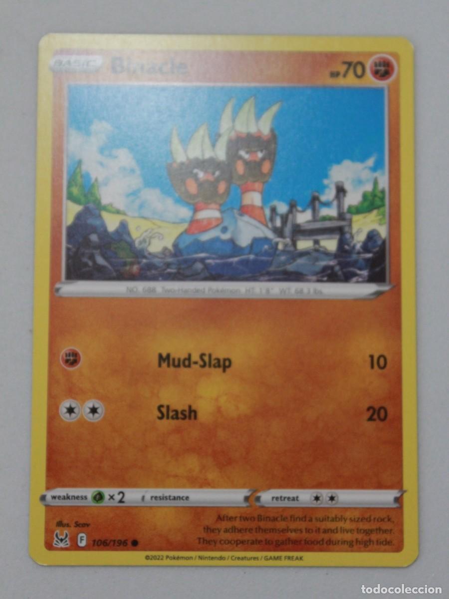 Trading cards: Binacle 106/196 Pok&eacute;mon TCG Lost Origin - Foto 1