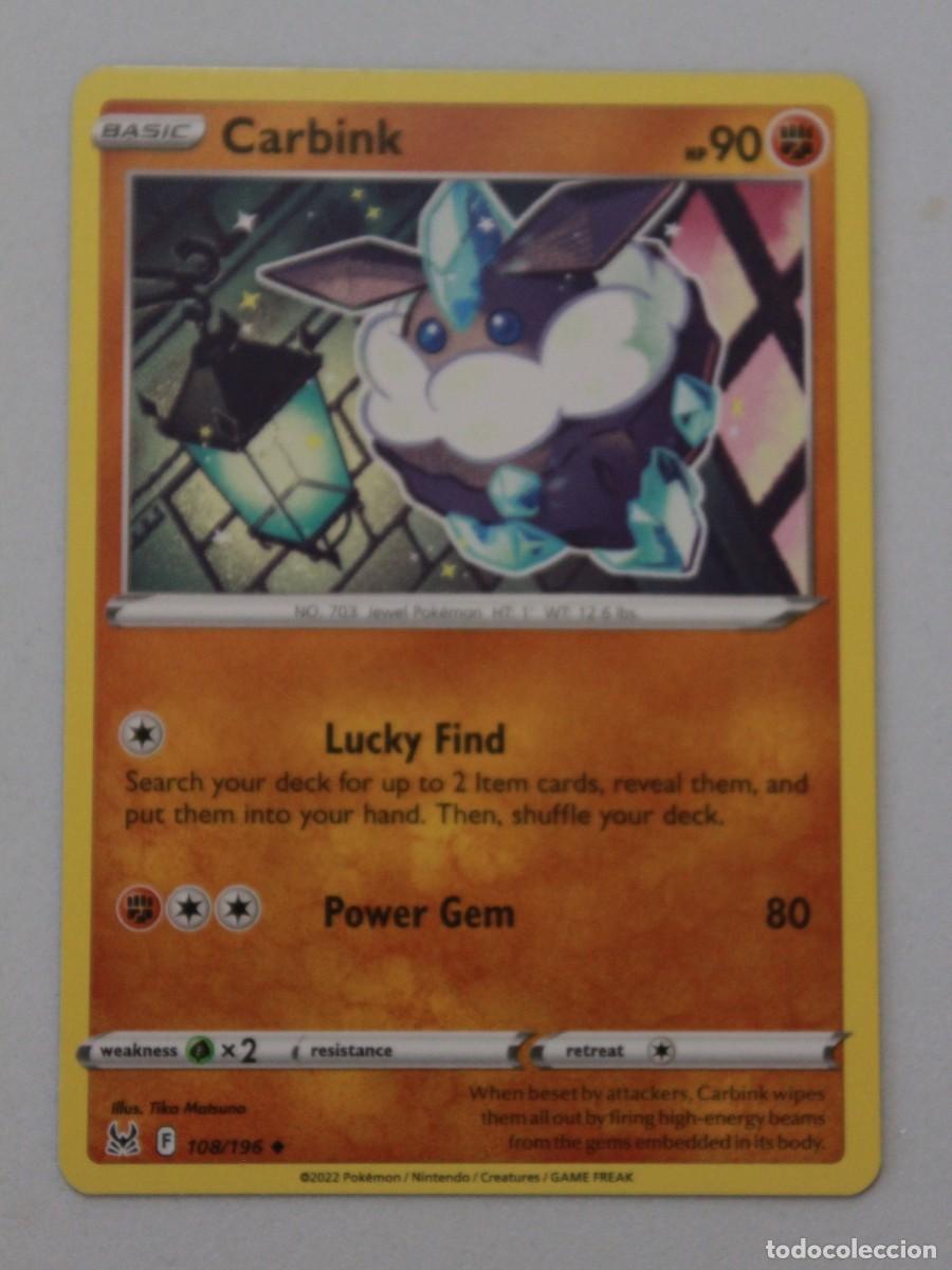 Trading Cards: Carbink 108/196 Pok&eacute;mon TCG Lost Origin