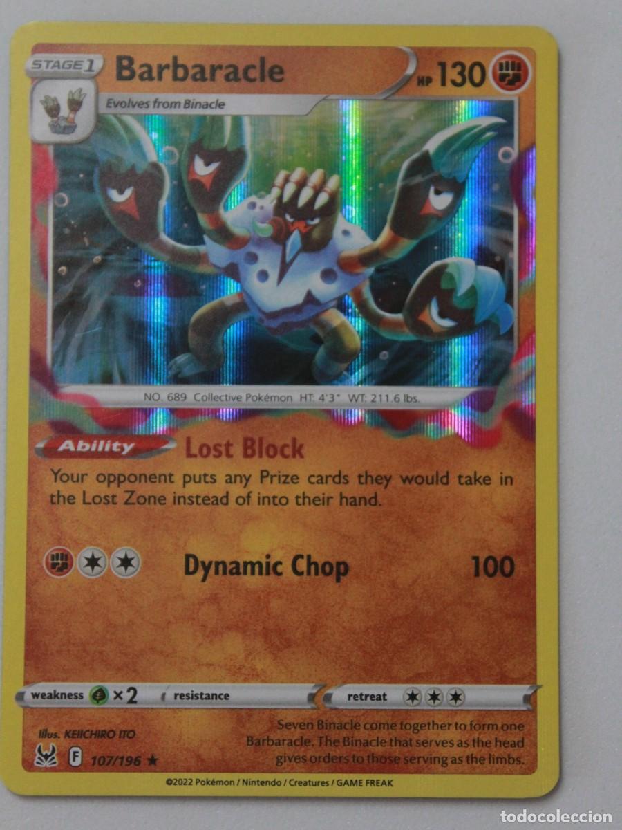 Trading Cards: Barbaracle Holo 107/196 Pok&eacute;mon TCG Lost Origin