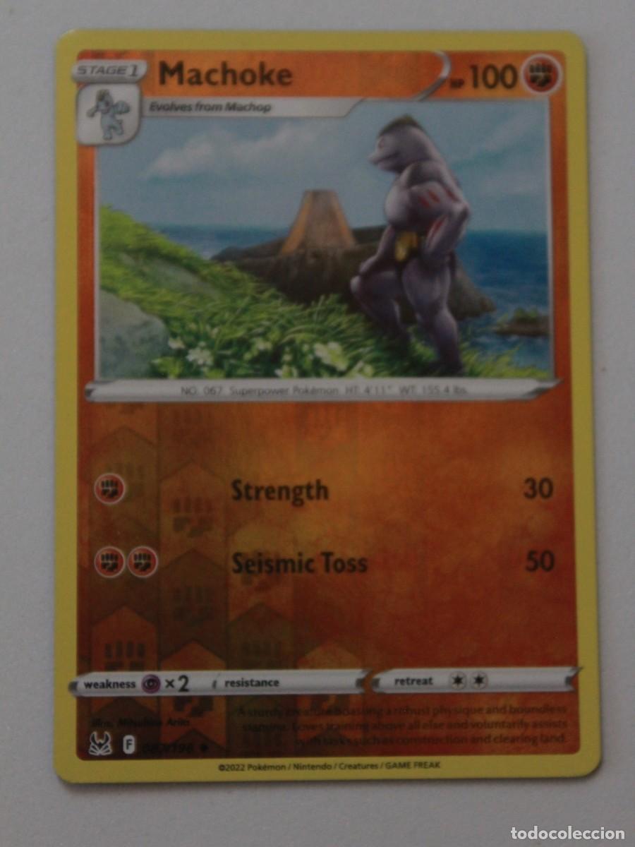 Trading Cards: Machoke Reverse Holo 087/196 Pok&eacute;mon TCG Lost Origin