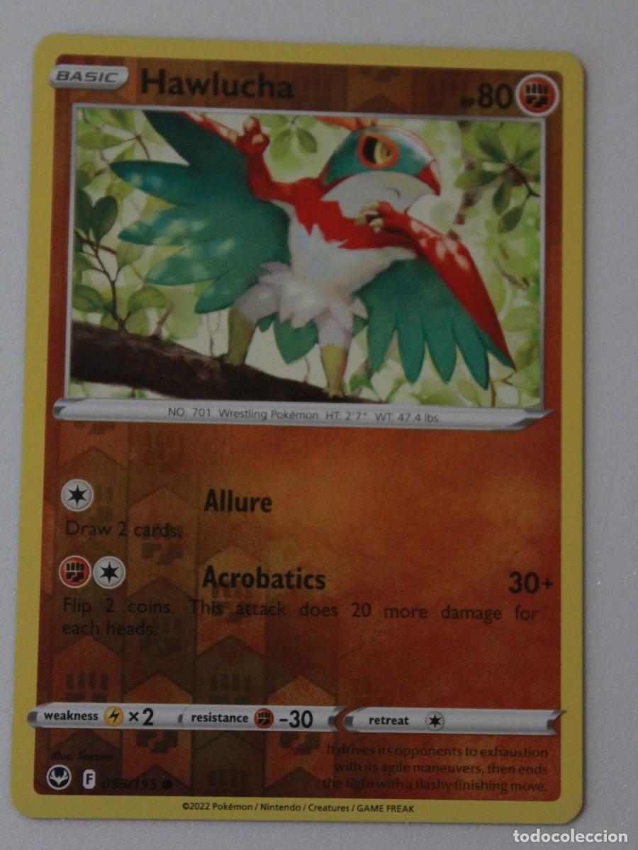 Trading Cards: Hawlucha Reverse Holo 098/195 Pok&eacute;mon TCG Silver Tempest
