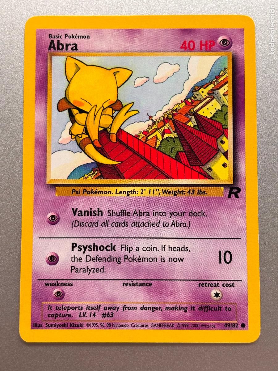 Trading Cards: POKEMON TCG - ABRA ( TEAM ROCKET # 49 )