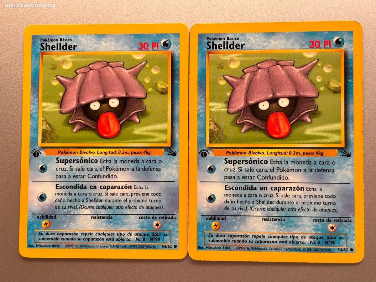 Trading Cards: POKEMON TCG - SHELLDER x 2 ( FOSSIL # 54 )