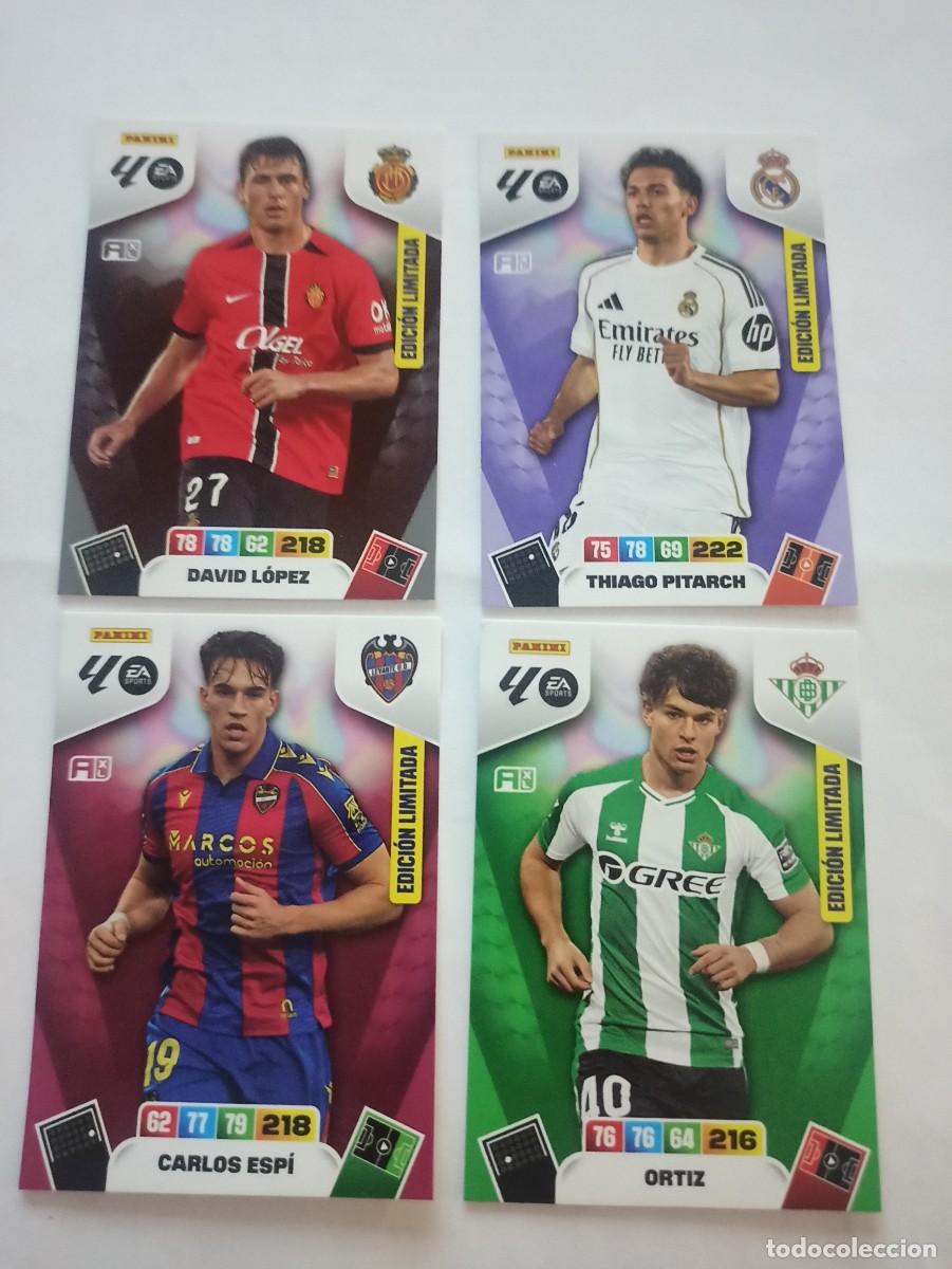 Trading Cards: Lote 4 Ediciones Limitadas Adrenalyn 2025 2026