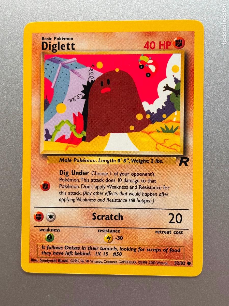 Trading Cards: POKEMON TCG - DIGLETT ( TEAM ROCKET # 52 )