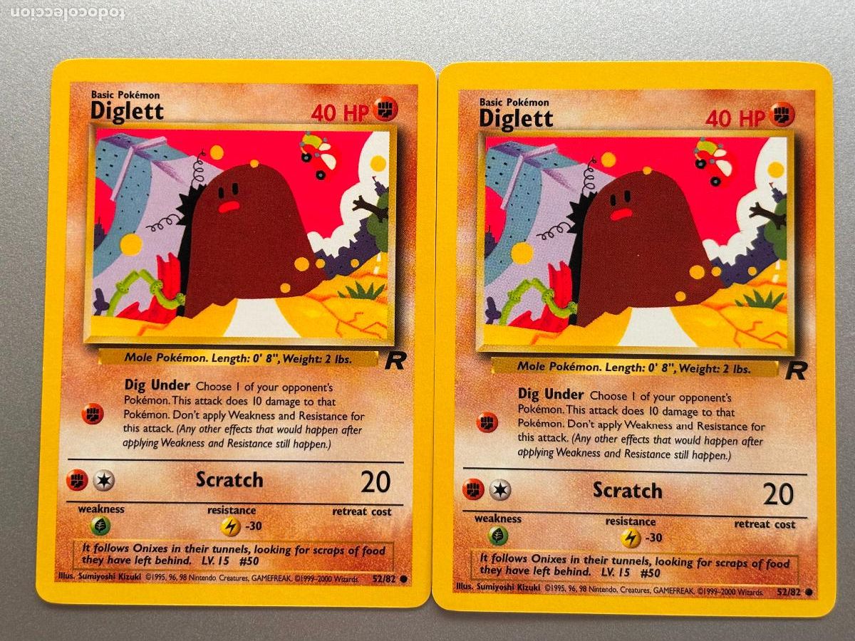 Trading Cards: POKEMON TCG - DIGLETT x 2 ( TEAM ROCKET # 52 )