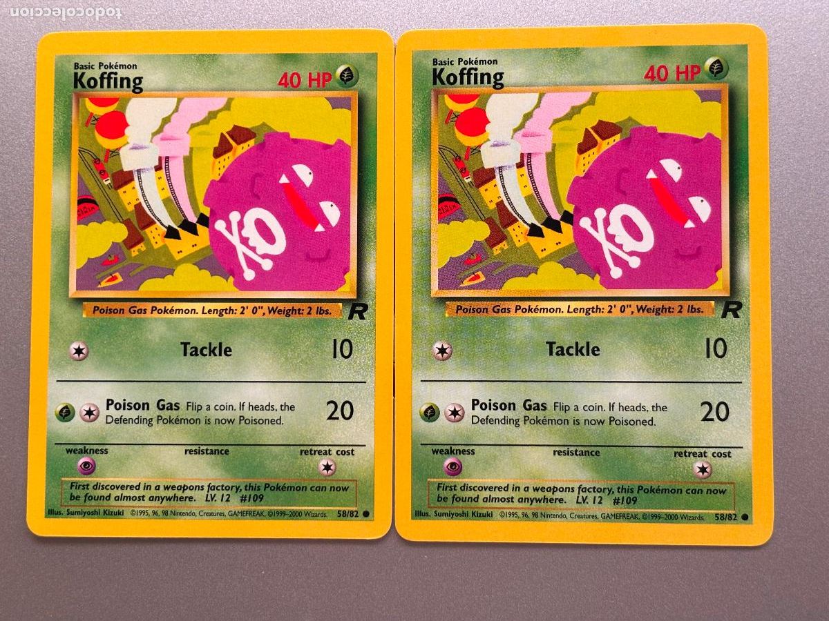 Trading Cards: POKEMON TCG - KOFFING x 2 ( TEAM ROCKET # 58 )
