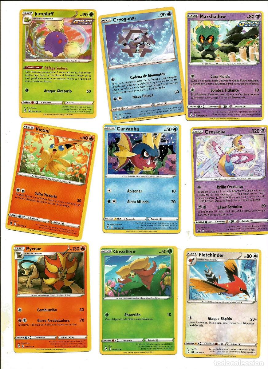 Trading Cards: POK&Eacute;MON - LOTE DE 9 CARTAS - ESPA&Ntilde;OL