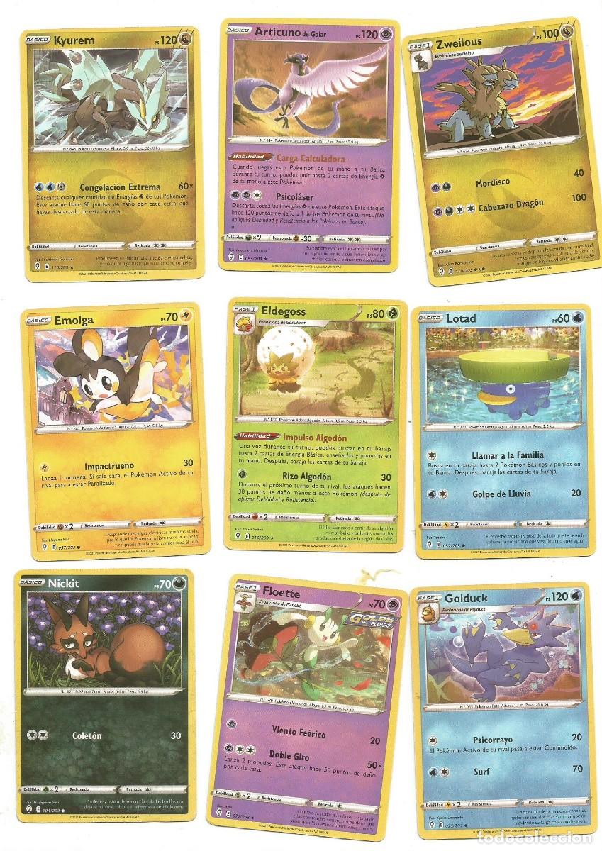 Trading Cards: POK&Eacute;MON - LOTE DE 9 CARTAS - ESPA&Ntilde;OL
