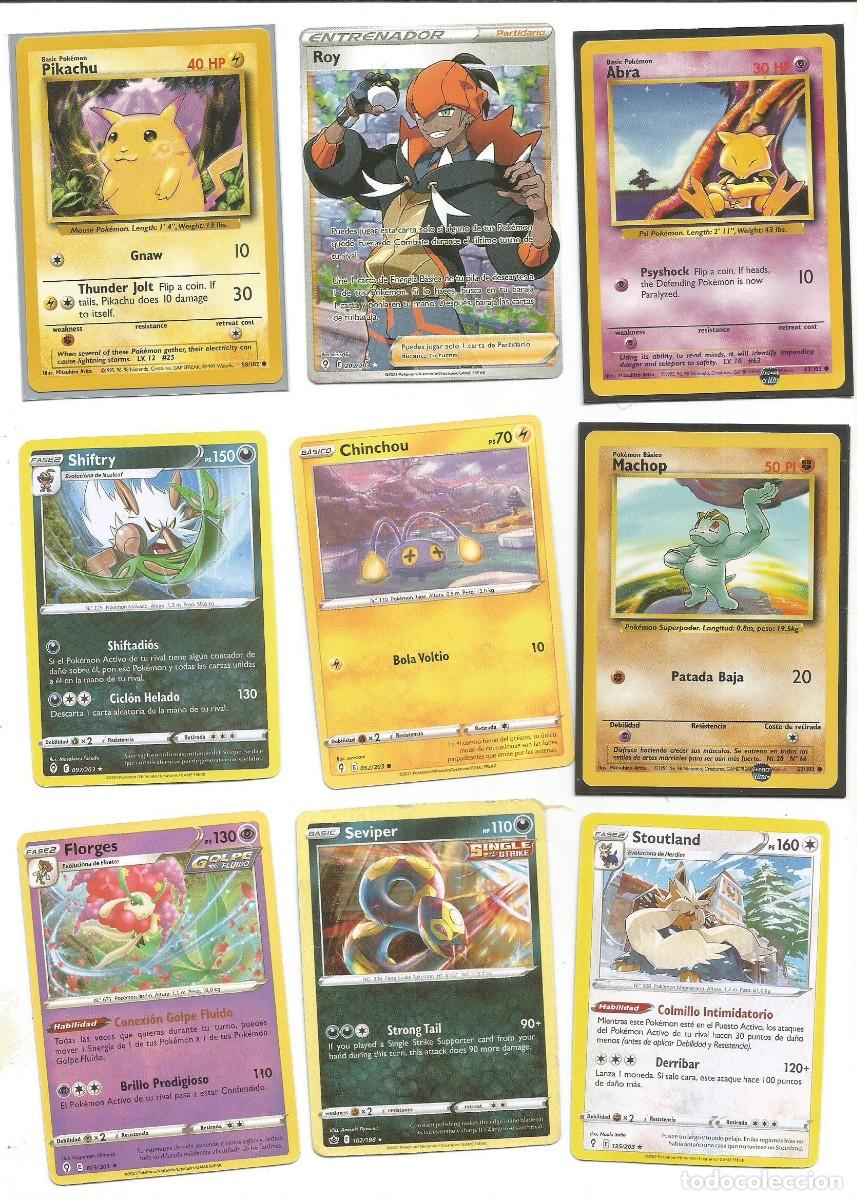 Trading Cards: POK&Eacute;MON - LOTE DE 9 CARTAS - ESPA&Ntilde;OL/INGL&Eacute;S - PIKACHU...