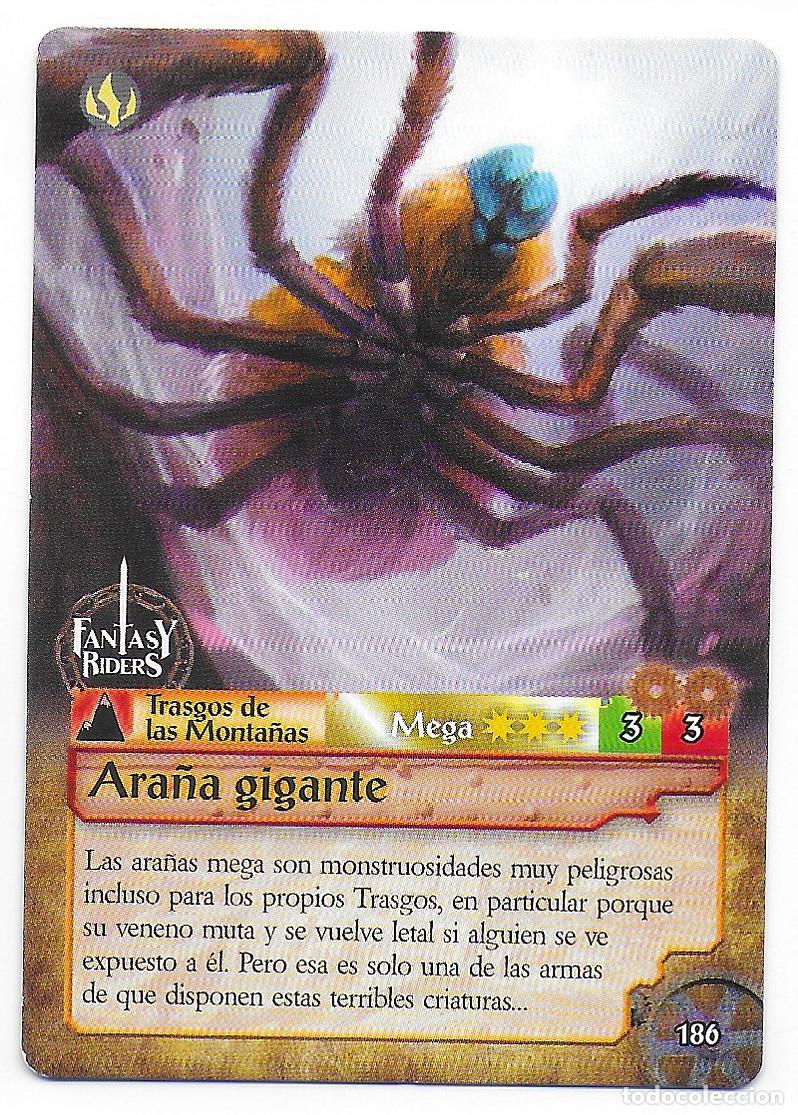 Trading Cards: PANINI - Fantasy Riders 2018 - N&uacute;mero 186 Ara&ntilde;a gigante