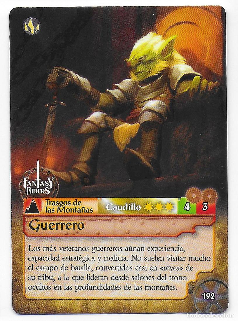 Trading Cards: PANINI - Fantasy Riders 2018 - N&uacute;mero 192 Guerrero