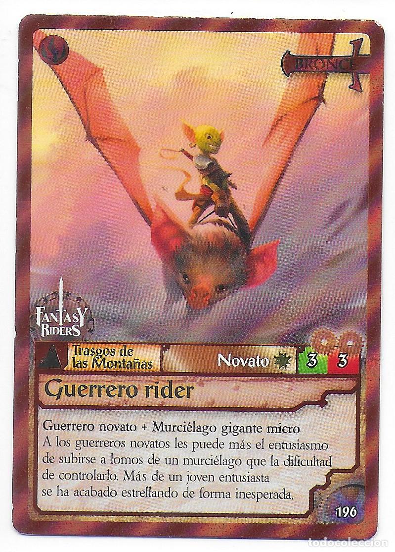 Trading Cards: PANINI - Fantasy Riders 2018 - N&uacute;mero 196 Guerrero rider BRONCE