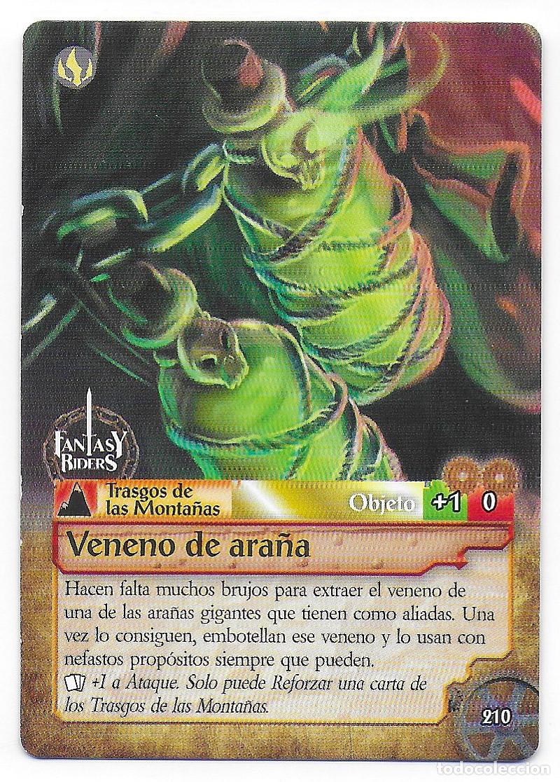 Trading Cards: PANINI - Fantasy Riders 2018 - N&uacute;mero 210 Veneno de ara&ntilde;a