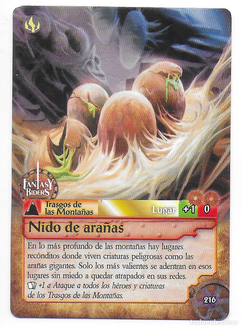 Trading Cards: PANINI - Fantasy Riders 2018 - N&uacute;mero 216 Nido de ara&ntilde;as