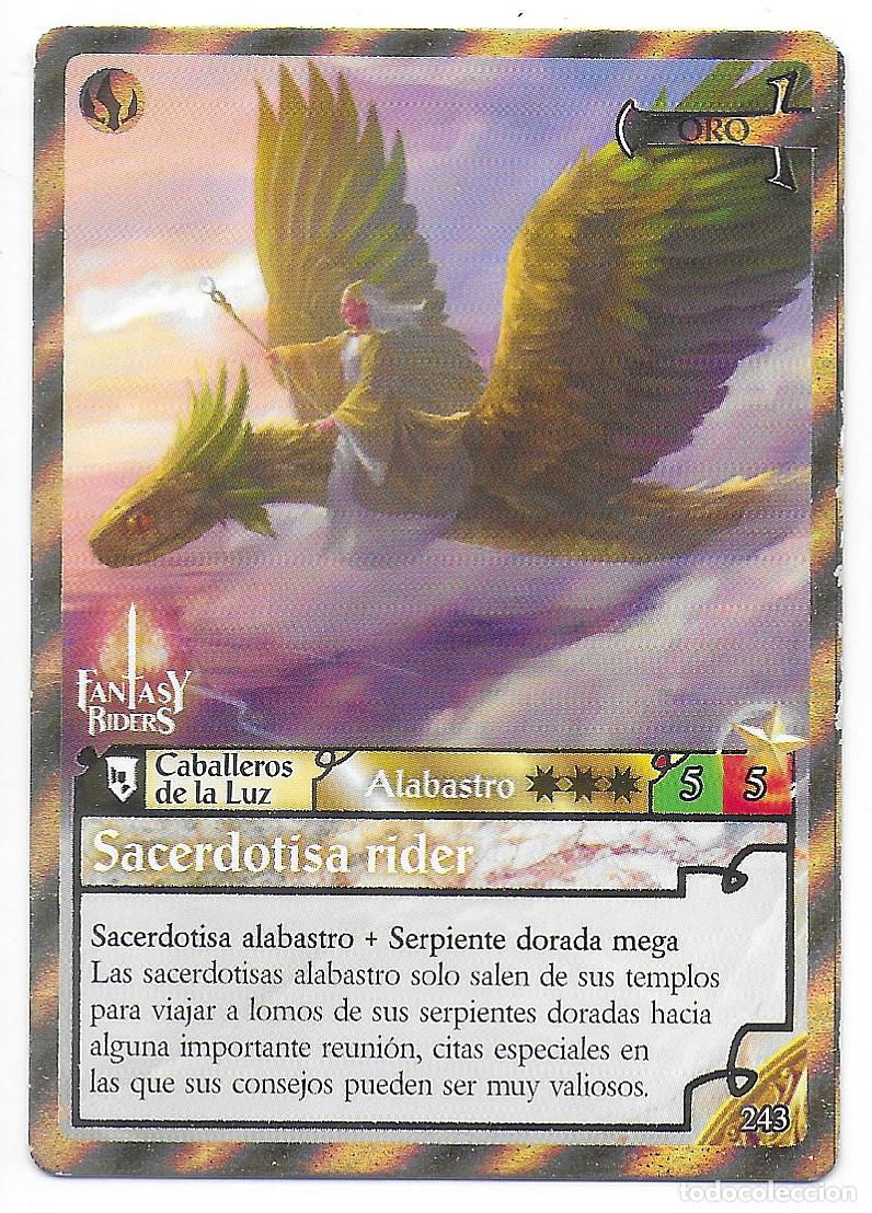 Cartas Colecion&aacute;veis: PANINI - Fantasy Riders 2018 - N&uacute;mero 243 Sacerdotisa rider ORO