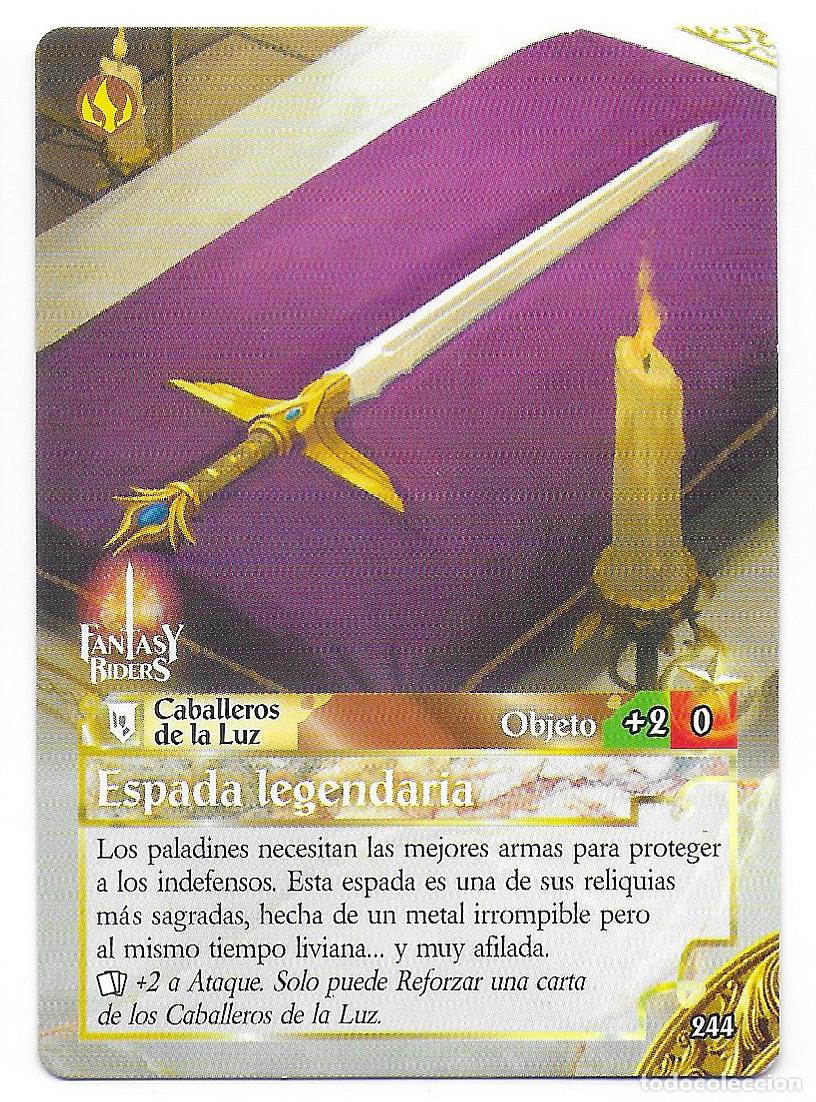 Trading Cards: PANINI - Fantasy Riders 2018 - N&uacute;mero 244 Espada legendaria