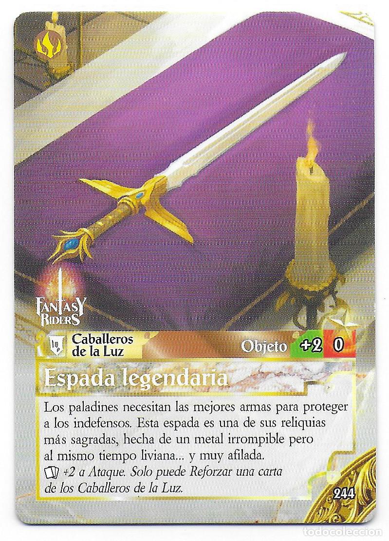 Trading Cards: PANINI - Fantasy Riders 2018 - N&uacute;mero 244 Espada legendaria