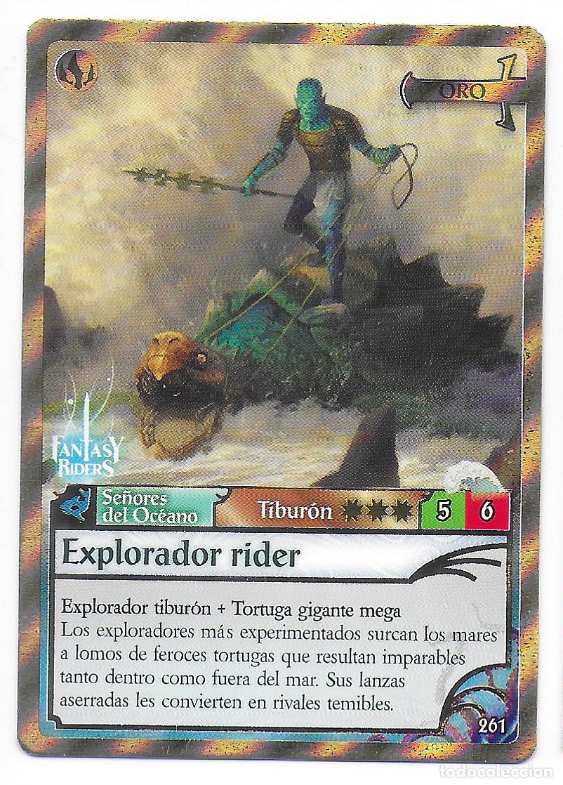 Trading Cards: PANINI - Fantasy Riders 2018 - N&uacute;mero 261 Explorador rider ORO