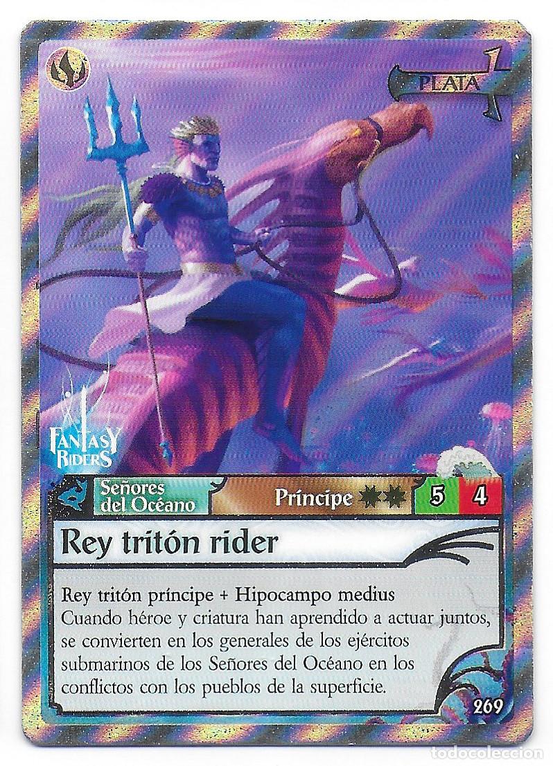 Trading Cards: PANINI - Fantasy Riders 2018 - N&uacute;mero 269 Rey trit&oacute;n rider PLATA