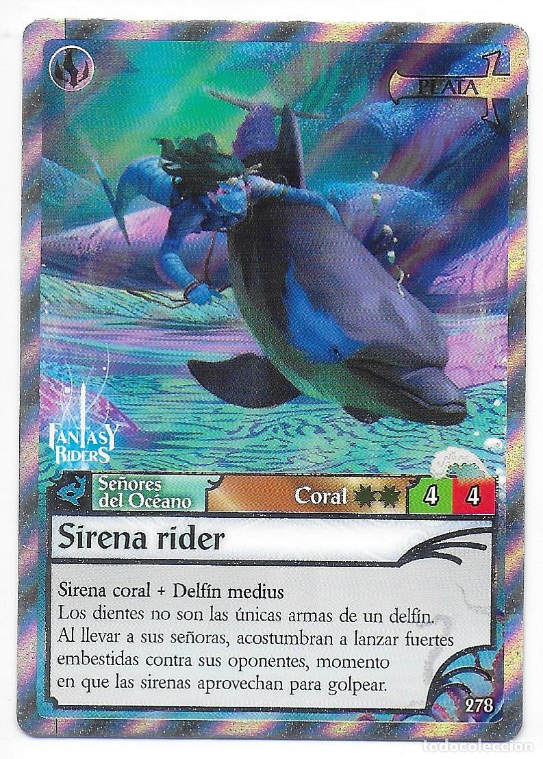 Trading Cards: PANINI - Fantasy Riders 2018 - N&uacute;mero 278 Sirena rider PLATA