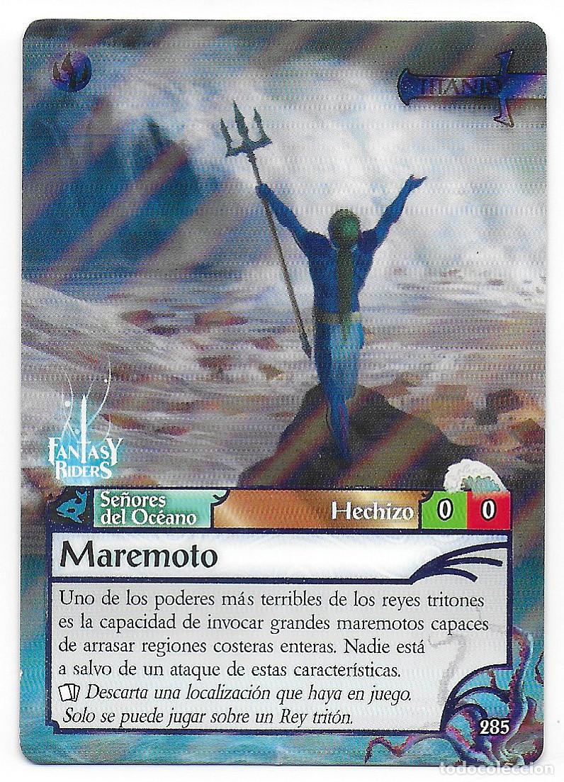 Trading Cards: PANINI - Fantasy Riders 2018 - N&uacute;mero 285 Maremoto TITANIO