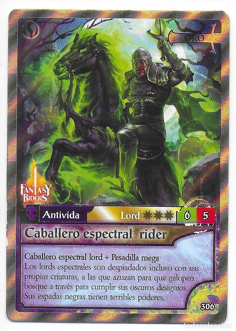 Trading Cards: PANINI - Fantasy Riders 2018 - N&uacute;mero 306 Caballero espectral rider ORO